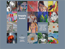 Tablet Screenshot of hoppla-kunst.de